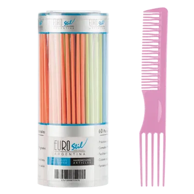 53846 - BOTE PEINES AHUECADOR CURV COLOR -Pack x60