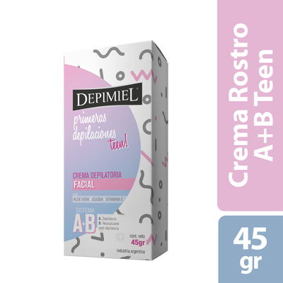 CREMA PRIMERAS DEPILACIONES ROSTRO (A+B) 45 gr.