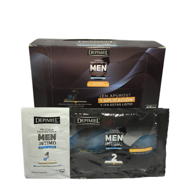 CREMA DEPILATORIA MEN INTIMO Caja x12 sachet dobles x48 gr