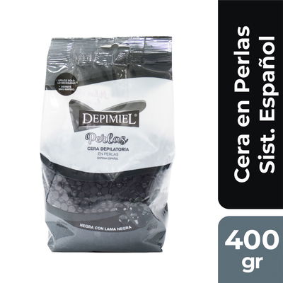 CERA SIST. ESPAÑOL EN PERLAS NEGRA 400 gr.