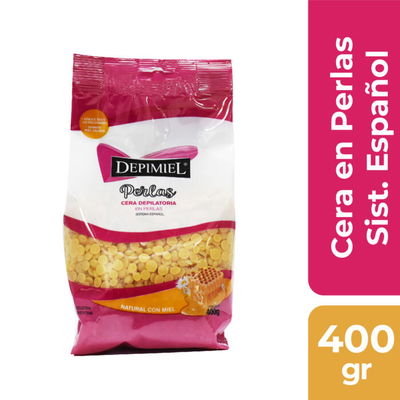 CERA SIST. ESPAÑOL EN PERLAS NATURAL 400 gr.