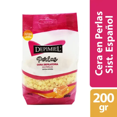 CERA SIST. ESPAÑOL EN PERLAS NATURAL 200 gr.