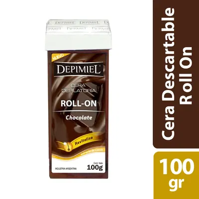 CERA DESCARTABLE ROLL-ON CHOCOLATE 100 gr.