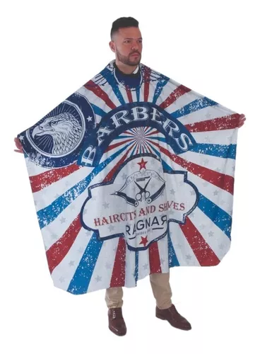  51851 - CAPA BARBERO BARBERS USA RAGNAR 140x160 POLIESTER