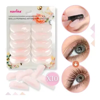 BIGUDIES DE SILICONA (5PARES) PARA LIFTING/PERMANENTE DE PESTAÑAS NAVINA