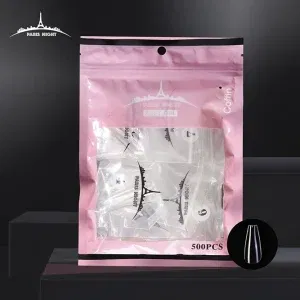 TIP CLEAR SOFT GEL BOLSA ROSA PARISNIGHT 500PCS PN20751-4