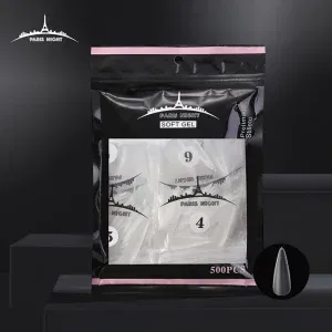 TIPS SOFT GEL PRELIMADA STILLETO PARISNIGHT 500PCS PN20951-2