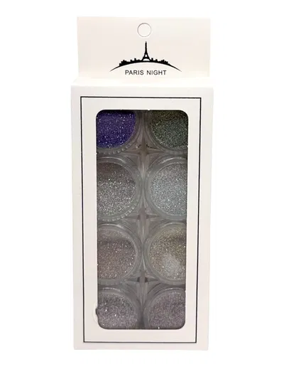 Brillos para uñas glitter Paris night pack 8u #21430