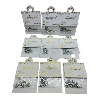 DECORACION PARA UÑAS PLATEADO