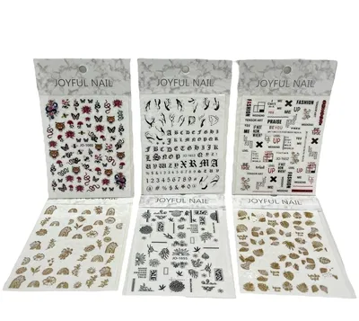 Sticker para uñas diseños mix surtido joyful nail