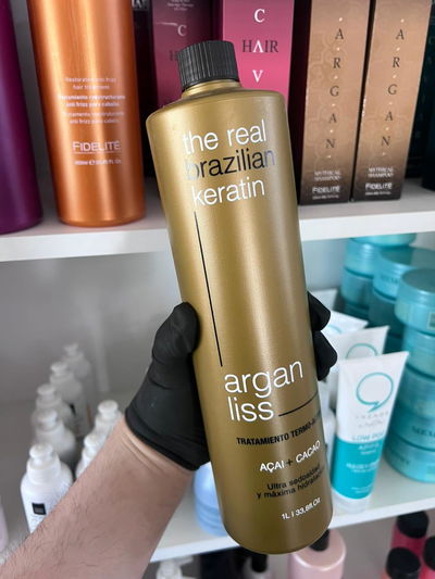 THE REAL BRAZILIAN ALISADO ARGAN - ARGAN LISS x 1000 ml (Botella DORADA)
