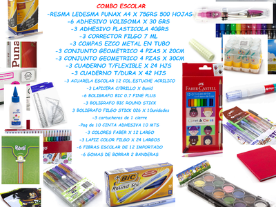 COMBO MAX UTILES ESCOLARES