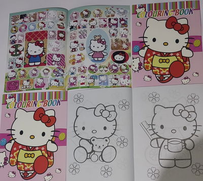 Combo 36 libritos para colear con sticker + 36 llaveros Premium