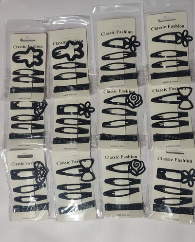 pack x 6 paquetitos de hebillas con formas