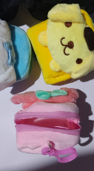 Monederos peluches de personajes x12