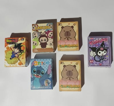 Cajas sorpresa,capibara,kuromi,labubu,etc. x6