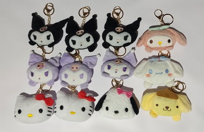 Llaveros peluche de personajes! pack x6