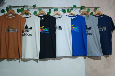 Remeras de algodon peinado, incluyen bolsita individual POR MAYOR (5)