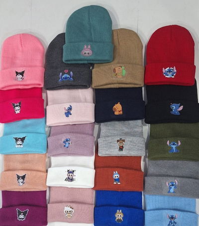 Gorros capibara,labubu,stitch,kuromi,variedad de modelos