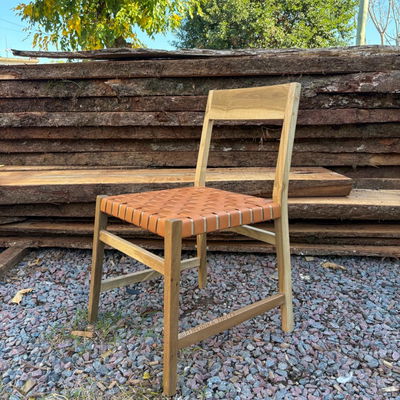 Silla Coral (Cuero trenzado)