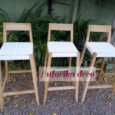 Banqueta Esmeralda (Tejidas en soga Náutica)