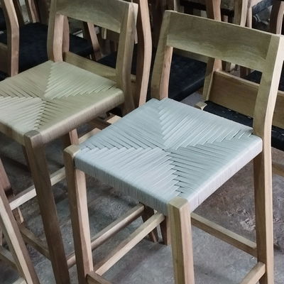 Banqueta Esmeralda (Tejidas en soga Náutica cruz) 