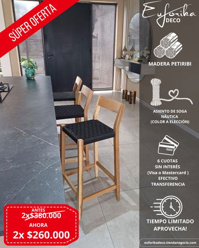 Promoción de Banquetas Esmeraldas (soga nautica) 