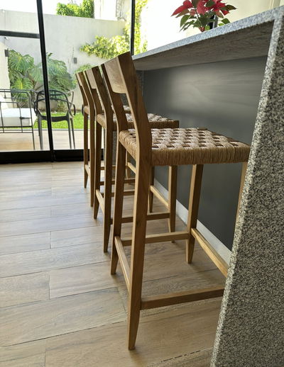 Banqueta Perla (Tejidas en hilo de Caton Kraft)