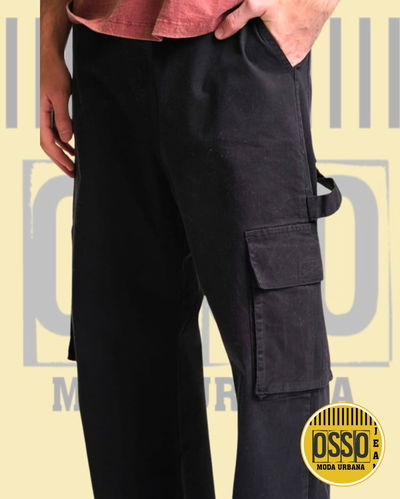 PANTALON  CARGO GABARDINA