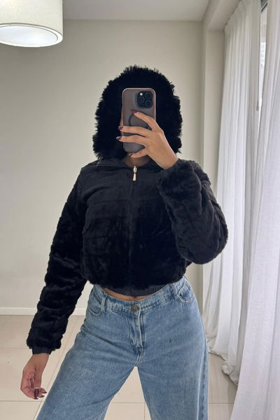 Puffer Reversible Importado Negro