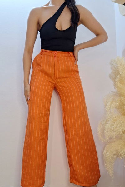 Palazo Rayado Naranja