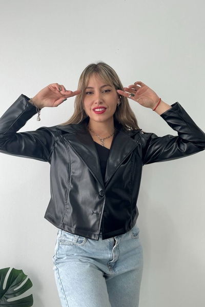 Blazer corto Galilea Negro