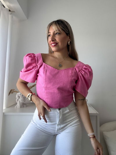 Blusa Lina Rosa