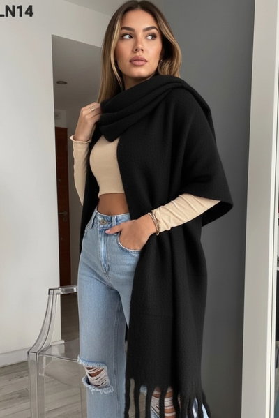 Bufandon Negro Importado 