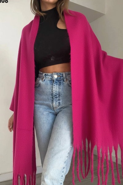 Bufandon Fucsia Importado 