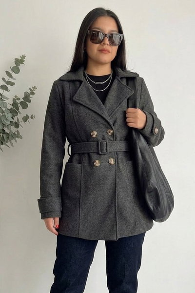 Tapado Trench Gris Topo