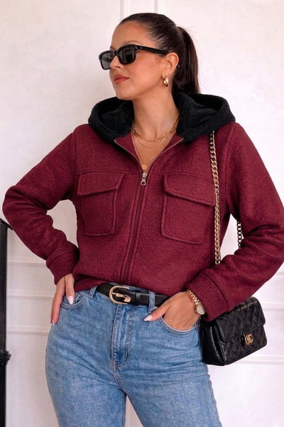 Campera Paño Bucle Negro