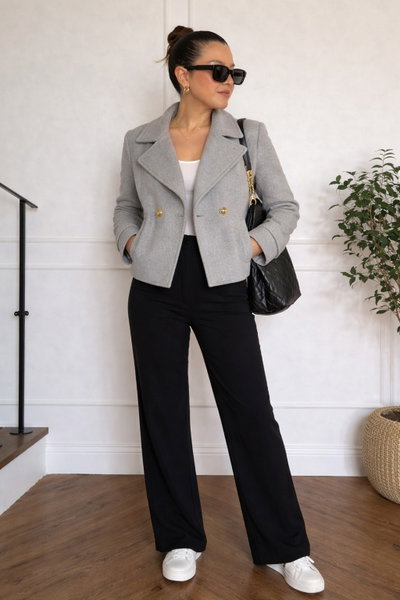 Saco Oversize Maira Gris