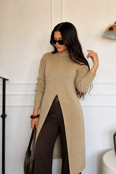 Poleron Largo Beige