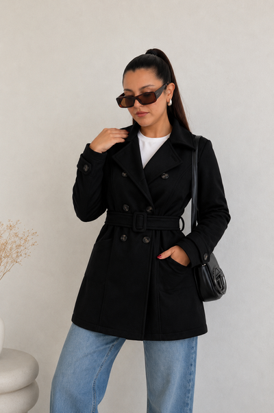 Tapado Trench Renata Negro 