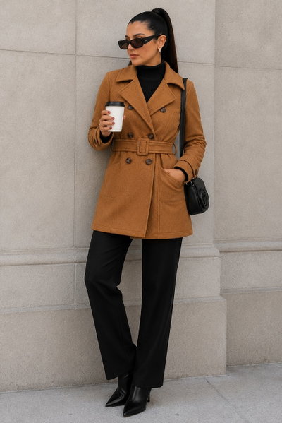 Tapado Trench Renata Camel