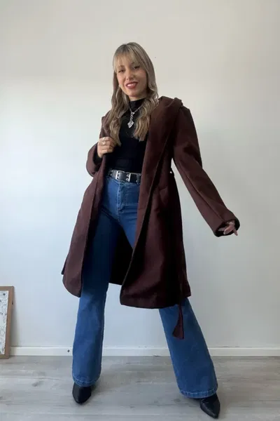 Saco paño con capucha