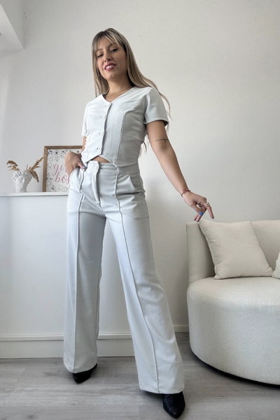 Conjunto Nina Gris Claro