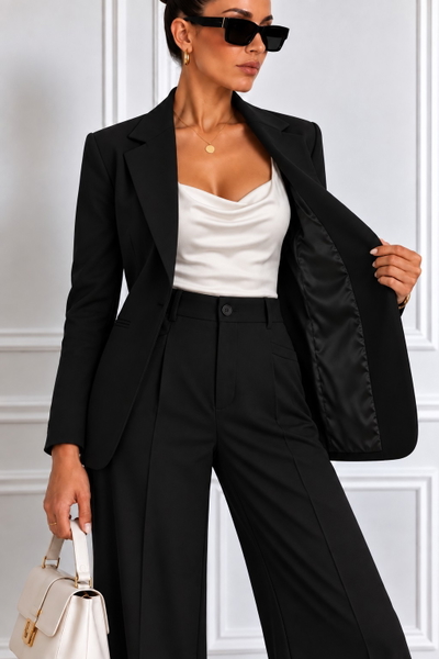 Conjunto 2 piezas forrado Negro 