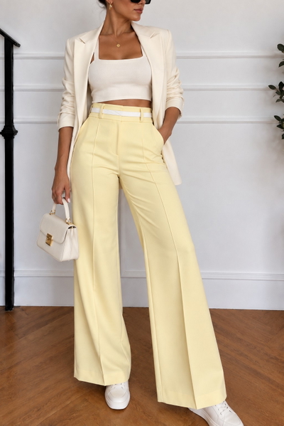 Pantalón Scuba Amarillo 