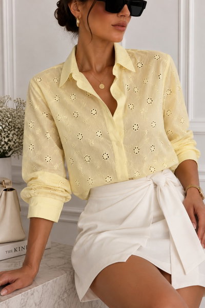 Camisa Tesa Broderie Amarillo
