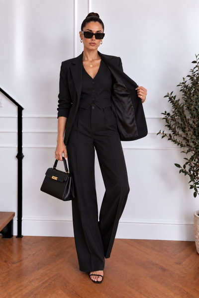 Conjunto 3 piezas forrado Negro