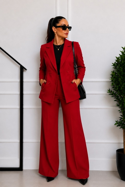 Conjunto Lara Forrado Rojo