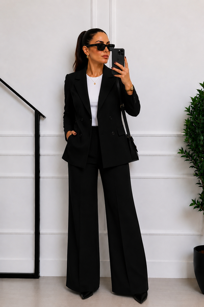 Conjunto Lara Forrado Negro