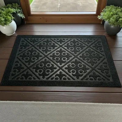 Afombra Felpudo Felpa Entrada Casa Antideslizante 60x40 Deco